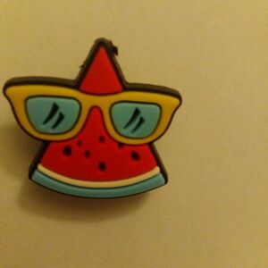 Watermelon Slice Kids Brooch - Red and Yellow